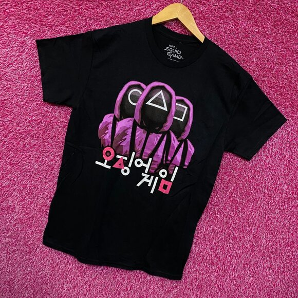 Squid Game The Masked Guards Netflix Series Promo Tee L - Picture 3 of 5